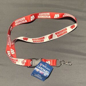 NWT Wisconsin Badgers Lanyard